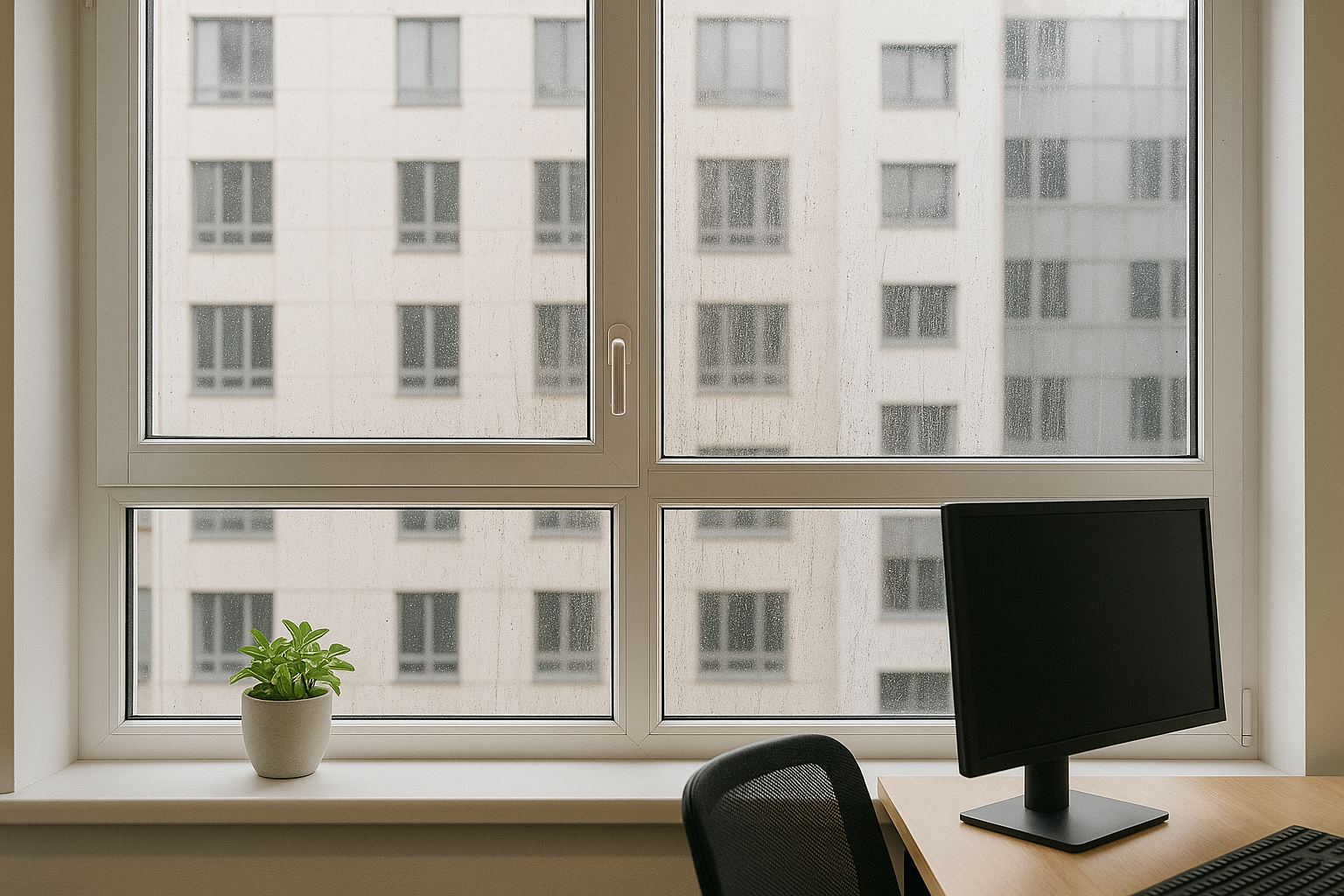 Interior window cleaning commercial